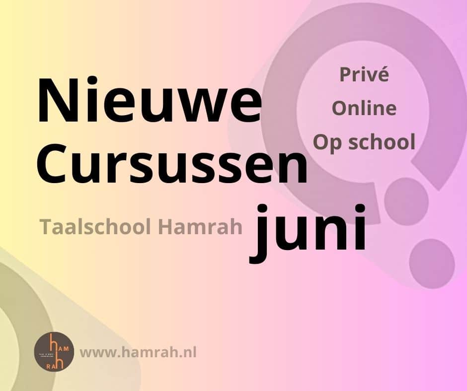 Nieuwe Cursussen juni
